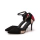 Woman Dress Party Suede Patchwork Shoes