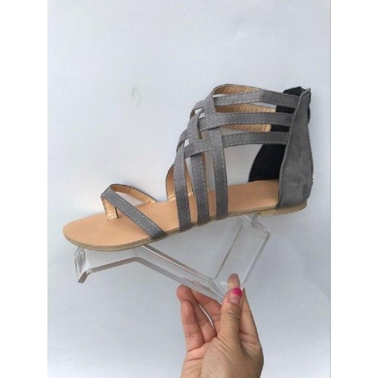 Summer Women Ladies Flats Gladiator Open Toe Sandals