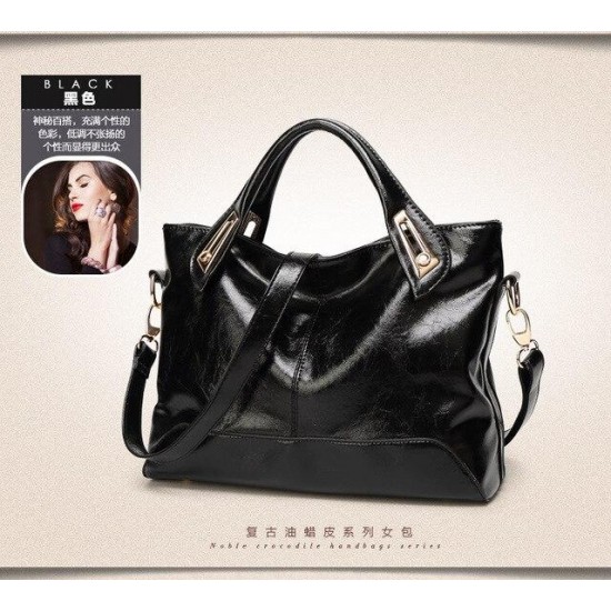 Women Oil Wax Leather Designer Handbags