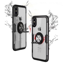 Anti-knock  Tempered Glass Case With Magnetic Car Holder For iPhone 6 6S 7 8 Plus X XS MAX XR