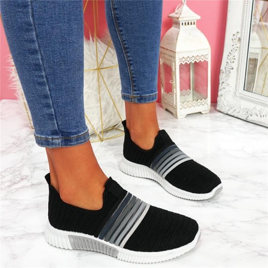 New Mesh Women Flat Walking Shoes
