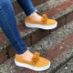 Women Platform Slip On Suede Ladies Loafers