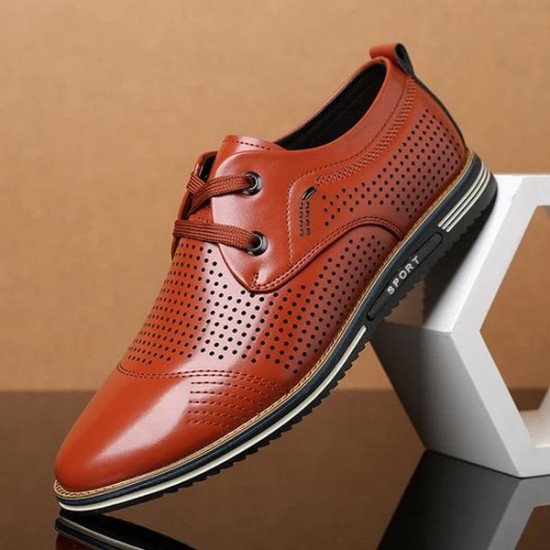 2021 New Britsh Style Genuine Leather Casual Shoes