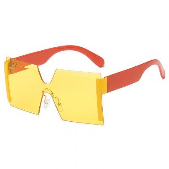 Oversized Rimless Sunglasses