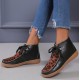 Women's Leopard Comfort Casual Ankle Boots