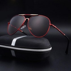 Sunglasses - 2021 Trend Aluminum Magnesium Men's Polarized Pilot Sunglasses