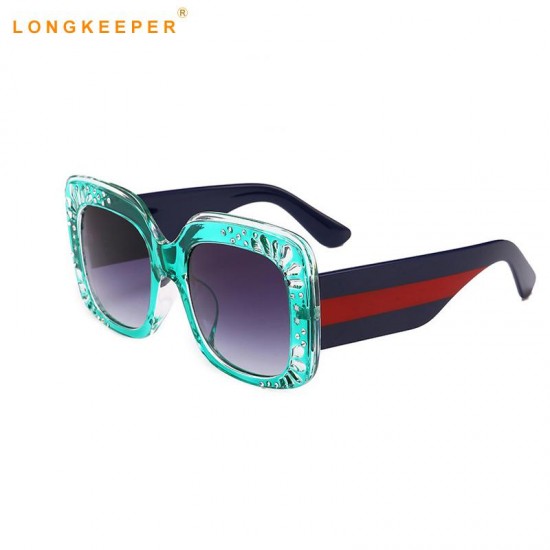Oversized Rhinestone Sunglasses