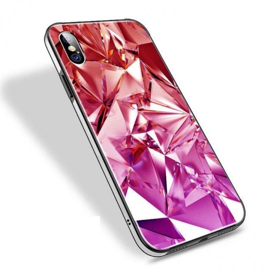 Phone Accessories - 3D Diamond Glass Silicone Cover For iPhone