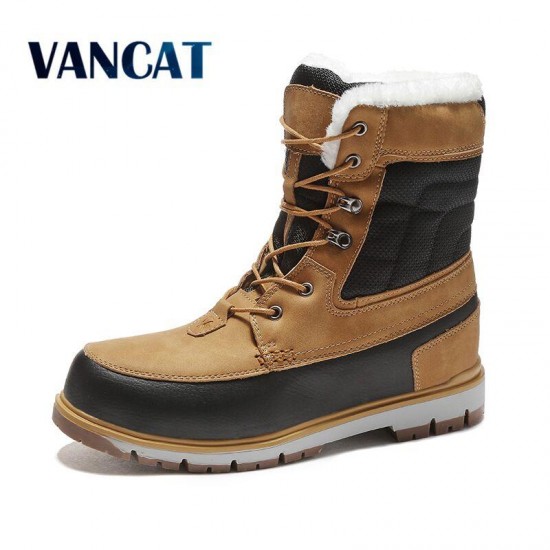 Men Warm Plush Comfortable Casual Snow Boots