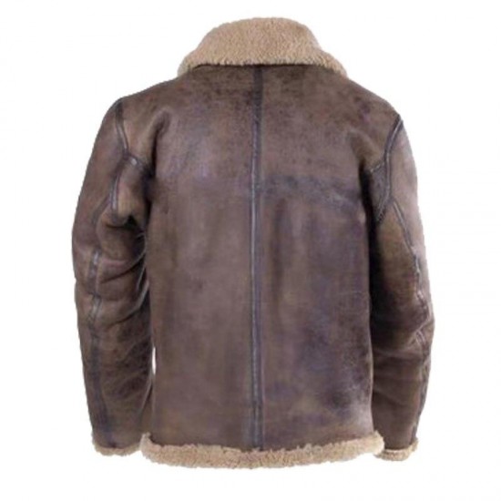 Men Winter Motorcycle Windbreaker Retro Leather Jacket