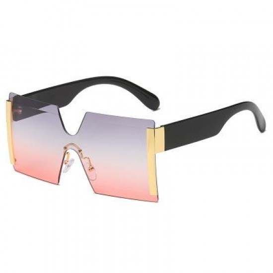 Oversized Rimless Sunglasses