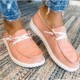 Woman Leopard Flat Casual Loafers