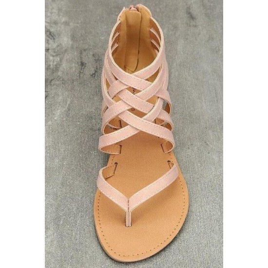 Summer Women Ladies Flats Gladiator Open Toe Sandals