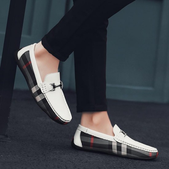 Men's Genuine Leather Soft Moccasins Loafers