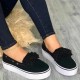 Women Platform Slip On Suede Ladies Loafers