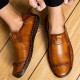 New Arrival Men's Fashion Sewing Casual Business Flats Shoes