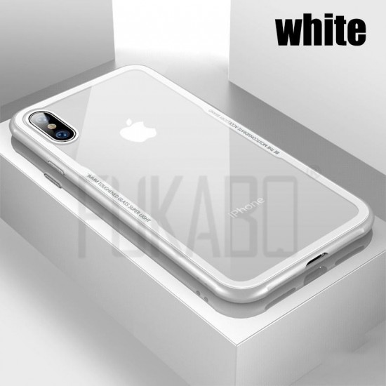 Phone Case - Luxury Ultra Thin Protective Tempered Glass Phone Case For iPhone X XS(Max) XR 8 7 6S 6/Plus