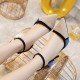 Woman Dress Party Suede Patchwork Shoes