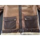 Men Winter Motorcycle Windbreaker Retro Leather Jacket