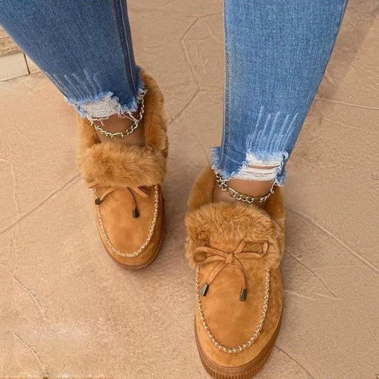 Women faux fur warm Winter Shoes