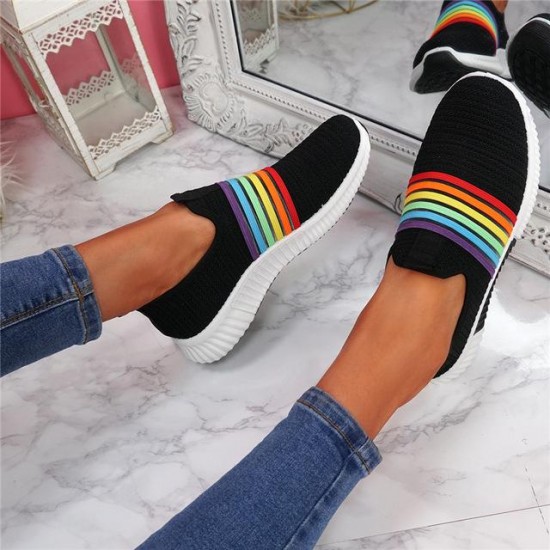 New Mesh Women Flat Walking Shoes