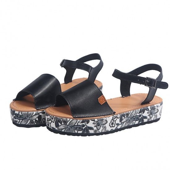 Women 2021 ng Summer Peep Toe Snake Leopard Platform Sandals