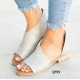 Summer Casual Rome Peep Toe Ladies PU Leather Sandals