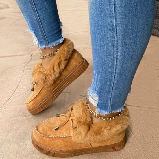 Women faux fur warm Winter Shoes