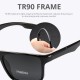 Rectangular Ultra Light TR90 Sunglasses