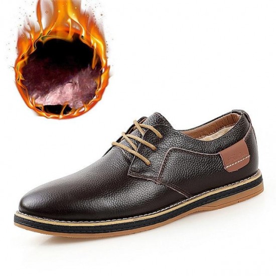 Men's Genuine Leather Oxford Dress Shoes