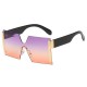 Oversized Rimless Sunglasses