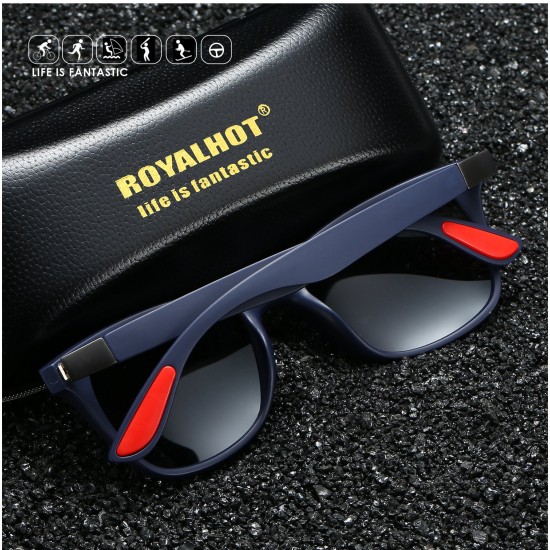 RoyalHot Men Women Square Fashion Polarized Sunglasses
