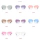 Sunglasses - Oversize Rimless Transparent Gradient Sunglasses