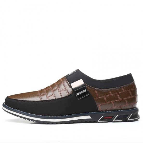 Men's Shoes - 2021 Winter Genuine Leather Add Plush Slip On Magic Closure Loafers