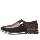 Men's Shoes - 2021 Winter Genuine Leather Add Plush Slip On Magic Closure Loafers