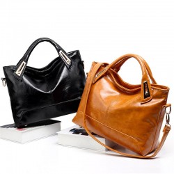 Women Oil Wax Leather Designer Handbags