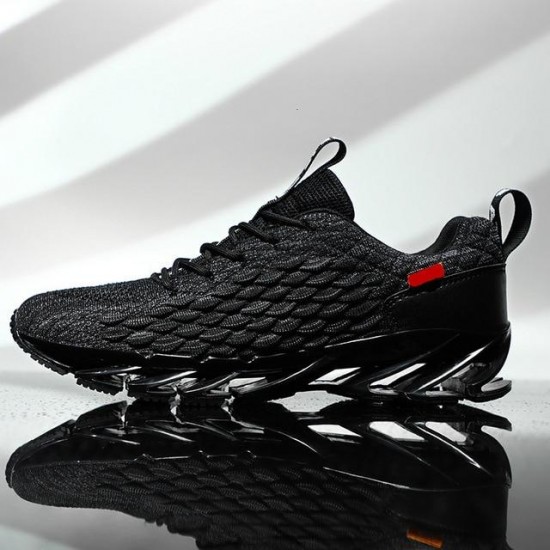 Men's Blade Running Red Black Grey White Sneakers