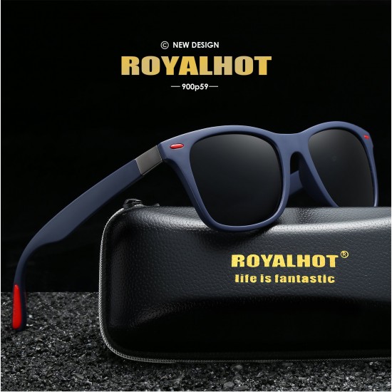 RoyalHot Men Women Square Fashion Polarized Sunglasses