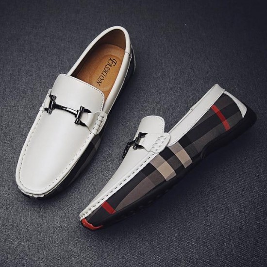 Men's Genuine Leather Soft Moccasins Loafers