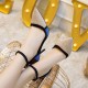 Woman Dress Party Suede Patchwork Shoes
