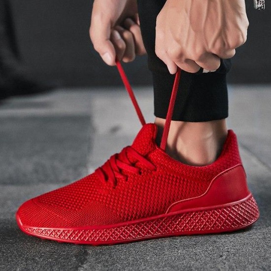 Fly Weave Casual Outdoor Walking Tennis Sneakers
