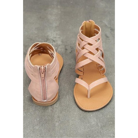 Summer Women Ladies Flats Gladiator Open Toe Sandals