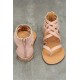 Summer Women Ladies Flats Gladiator Open Toe Sandals