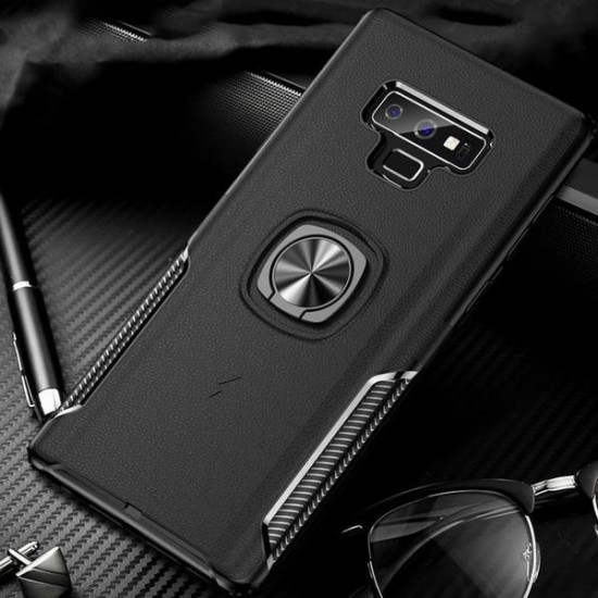 Phone Case - Luxury Fashion Creative Hidden Magnetic Ring Holder Case For Samsung