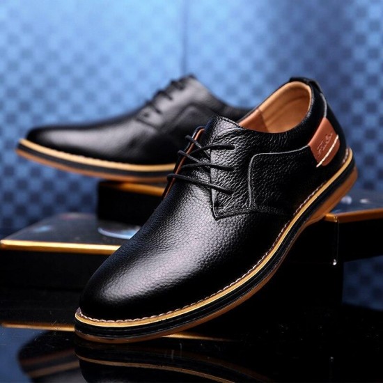 Men's Genuine Leather Oxford Dress Shoes