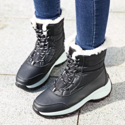 Women's Shoes - Winter Non-slip Waterproof Platform Fur Boots