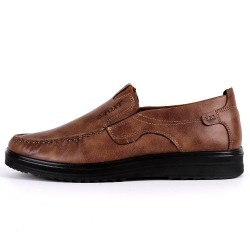Men's Shoes - Fashion Leather Slip On Casual Style Shoes