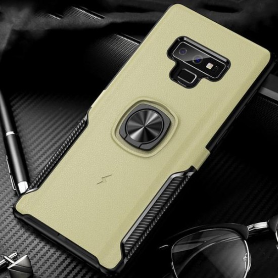 Phone Case - Luxury Fashion Creative Hidden Magnetic Ring Holder Case For Samsung