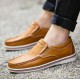 Men's Shoes - 2021 Men Large Size Cow Leather Wear-resistant Slip On Casual Shoes