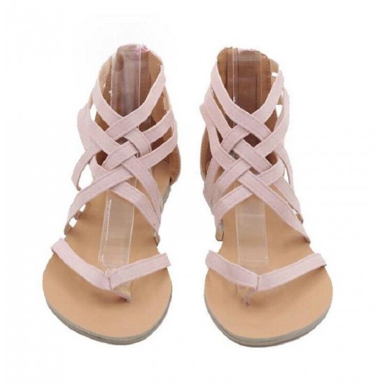 Summer Women Ladies Flats Gladiator Open Toe Sandals